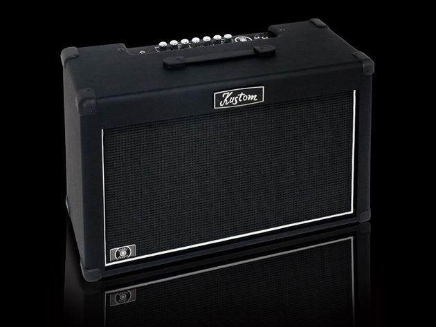 The Kustom Double Barrel packs a mere 30watts but through two 12" speakers